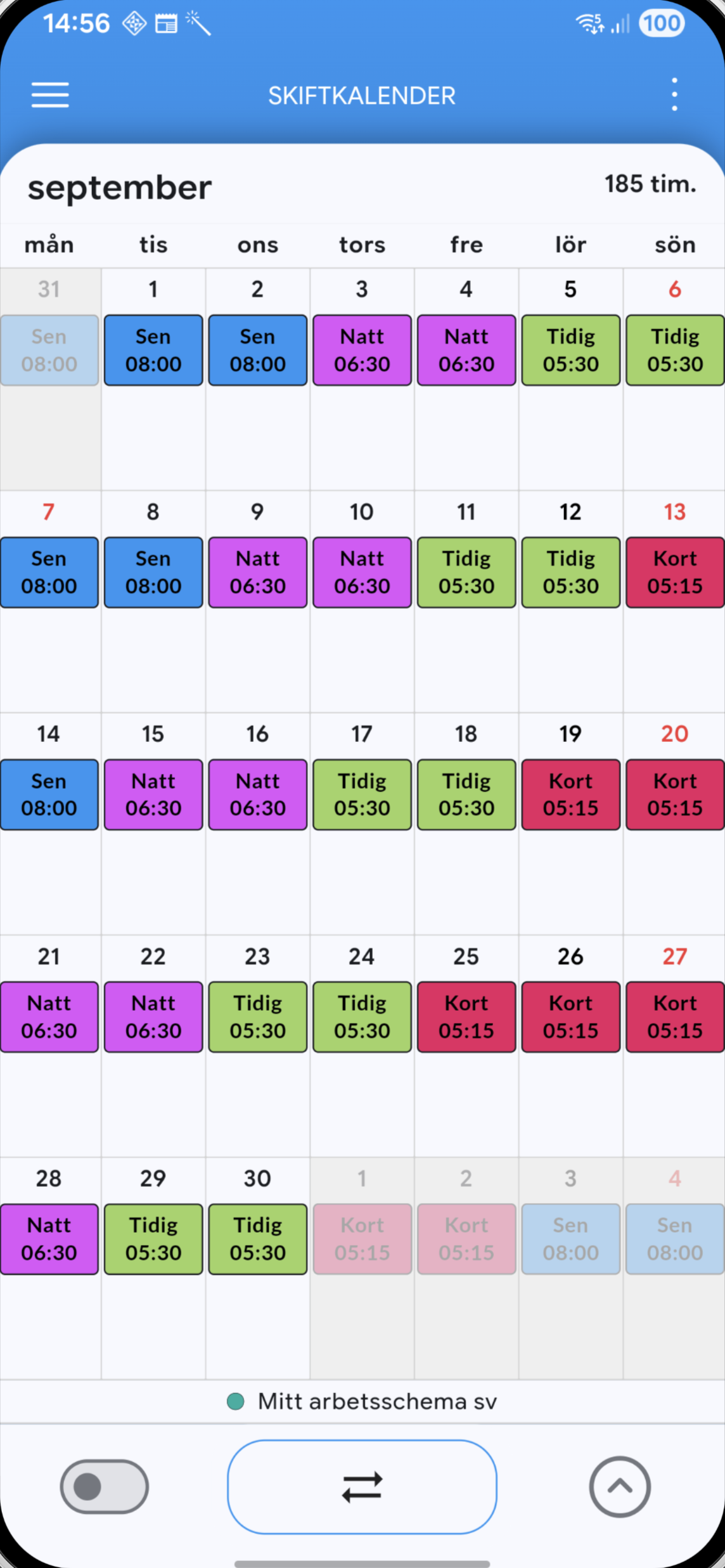 Skiftkalender
